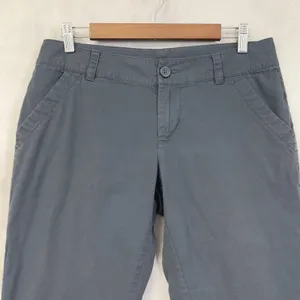 Columbia Capris Pants Women‎ 8 Gray Cotton Outdoor Hiking Gorpcore Minimalist thumbnail 3
