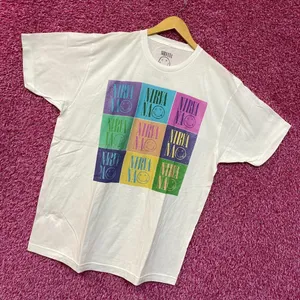 Nirvana Spell-out Nevermind Smiley Pop Art Grunge Tee 2X thumbnail 3