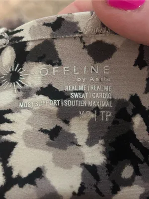 OFFLINE by Aerie Real Me Floral Sports Bra XS/P Cropped Racerback Cardio Tank thumbnail 9