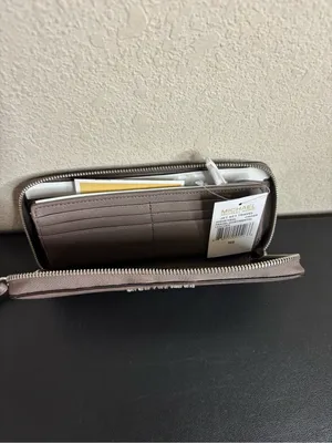 Michael Kors Jet set travel continental wallet color cinder thumbnail 4