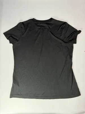 Nike Black Short Sleeve Athletic Tee with White Swoosh thumbnail 5