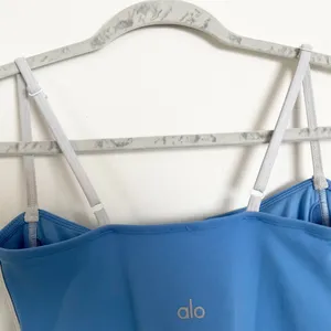 Alo Yoga Airbrush Streamlined Dress Crystal Clear Blue/White S thumbnail 8