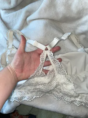 White Bralette Size XL thumbnail 3