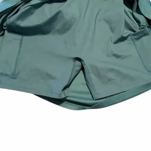 Girlfriend Collective Lola Alpine Green V-Neck Dress thumbnail 4