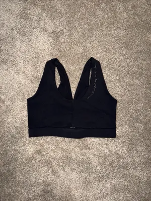 Gymshark x Whitney Simmons Black V-neck Sports Bra - Size Small thumbnail 3