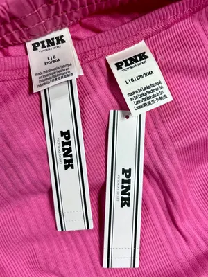 Victoria's Secret PINK Victoria's Secret Ribbed Tank & Shorts Set Pink Gossip L thumbnail 14