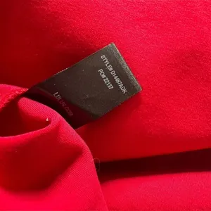 Lulus Red Scalloped Mini Skater Dress Womens L Stretch Knit Flared Fit & Flare thumbnail 9