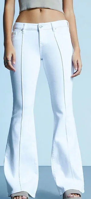 white flared jeans thumbnail 1