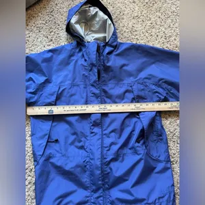 Vintage L.L.Bean Women's X-Large Raincoat, Blue‎ thumbnail 9
