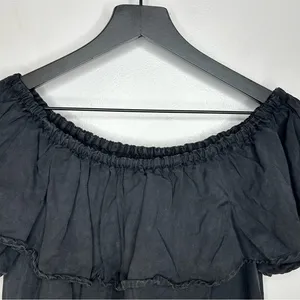 Zara‎ Black Off the Shoulder Dress Size M thumbnail 4