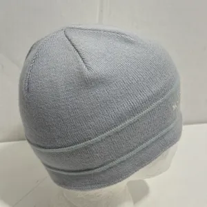 The North Face 100% Wool Blue Stripe Ski Hike Outdoor Warm Beanie Hat‎ Toboggan thumbnail 11