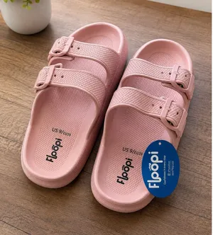Floopi Womens Pink Cloud Slides Double Buckle Adjustable Sandals Size 9 EU 40 thumbnail 1