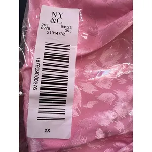 NY & C 2X Pink Leopard Print High Waist Wide Leg‎ Dressy Pants thumbnail 5