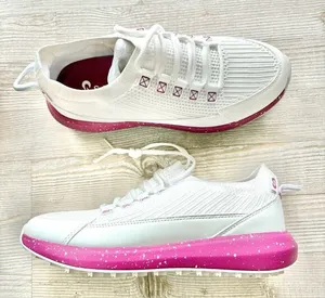 Stroll Women's Sport Knit Golf Shoes White/Pink Speckle Size 8.5 thumbnail 1