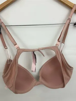 Victoria’s Secret Lace Push-Up Bra Dusty Blush Pink 32B thumbnail 3