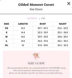 NEW LaceMade Gilded Moment Set Size L thumbnail 5