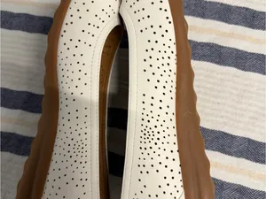 Cliffs by White Mountain Cortney Flats White Perforated Comfort Ballet 8M thumbnail 4