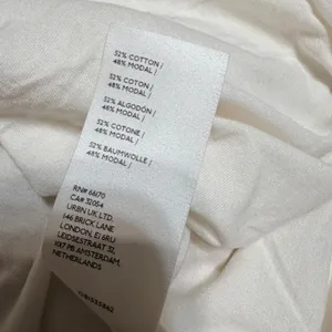 Anthropologie White Twist Front Crop T-Shirt Cotton Modal‎ Blend Womens Small thumbnail 4