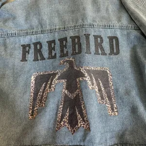 Boutique Free Bird Jean Jacket SZ S thumbnail 5