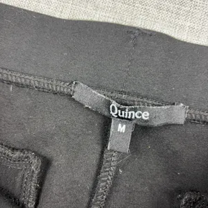 Quince Ultra Stretch Ponte Bootcut Pants Womens Medium Black Pull On Office Work thumbnail 2