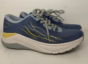 Dansko Blue and Yellow Mesh Walking Shoes thumbnail 1