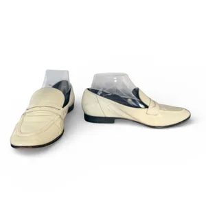 Kate Spade New York Cream Patent Leather Penny Loafers Flats Size 6.5M Off White thumbnail 2