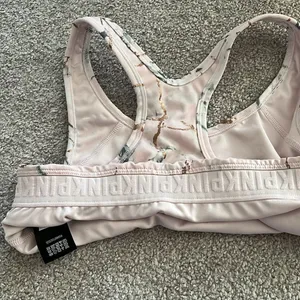 Victoria’s Secret PINK Marble Sports Bra Pastel Gym Top Racerback Size Large Y2K thumbnail 5