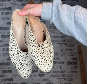 Caslon | women fur printed calf hair mules thumbnail 1