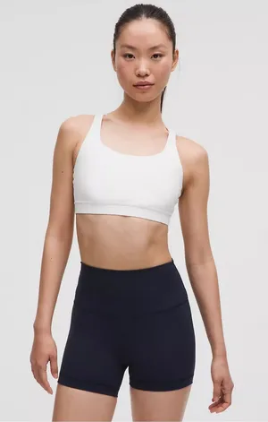 lululemon athletica White Scoop Sports Bra thumbnail 1