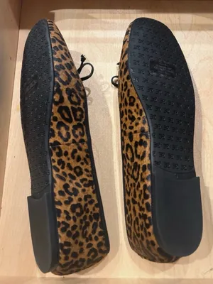 Sam Edelman Women's Alie Animal Print Calf Hair Ballet Flats thumbnail 8
