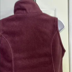 Columbia Mauve Sleeveless Mock Neck Zip-Up Pockets Fleece Vest Medium thumbnail 9
