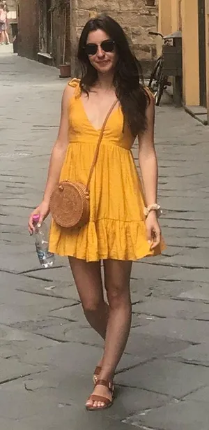 Boutique Yellow Sundress thumbnail 1