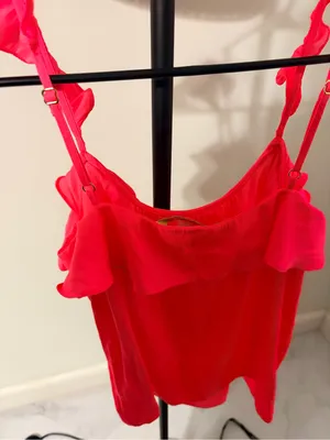 Lilly Pulitzer Hot Pink Ruffle Strap Camisole thumbnail 5