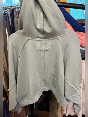 NWOT Free People We the Free Lena Shrug - Odessa Grey green - medium thumbnail 10