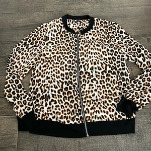 Express Leopard Print Bomber‎ Jacket thumbnail 1