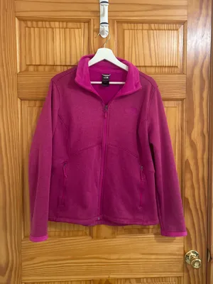 The North Face Size XL Pink Fleece Full Zip Jacket thumbnail 3