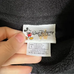 ✨ Vintage‎ Disney Black Minnie Mouse Walt Disney World Terry Sweatshirt Large thumbnail 4