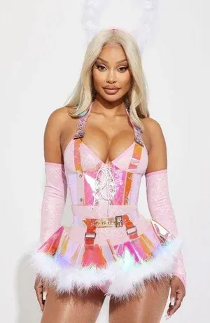 NEW Starline Rave Angel Costume Size Medium Pink thumbnail 3