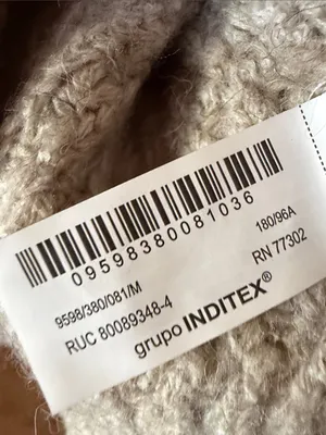 Zara Beige Waffle Knit Crewneck Sweater Oversized Chunky Long Sleeve Pullover thumbnail 4