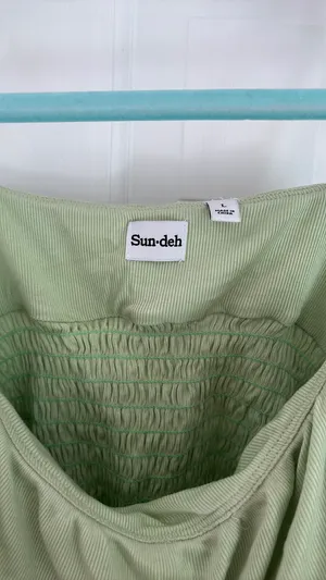 Aritzia Green Cropped Top thumbnail 2