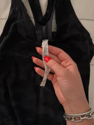 Size 4 Lululemon Tank Top dark Camo thumbnail 2