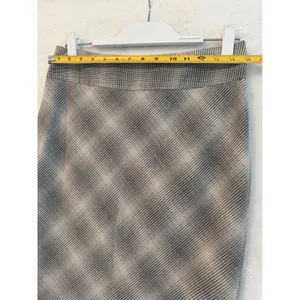The Limited Grey Plaid Houndstooth‎ Pencil Skirt Side Zip Lined Career Wear 4 thumbnail 3