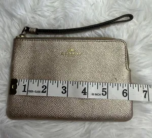 COACH Gold Slim Wristlet thumbnail 7