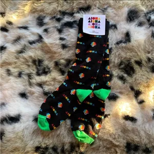 Soley Aloha Shave Ice Socks Hawaii Black Paia Boutique Maui thumbnail 2
