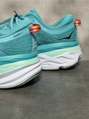 Hoka One One Bondi 7 Women’s Aqua Running Shoes Size 9.5 thumbnail 9