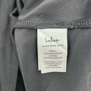 Lulus size medium sleeveless mini dress‎ hidden rear zip lined sparkly dark gray thumbnail 6