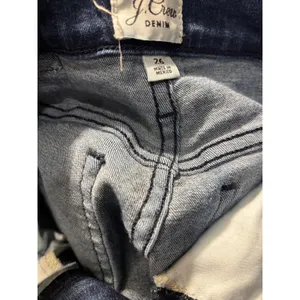 J.Crew Vintage Straight High Rise Jeans Dark Wash Blue Denim Size 26 thumbnail 8