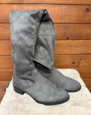 Circus By Sam Edelman Peyton Dark Gray Over Knee Boots Sz 9.5 NIB thumbnail 1