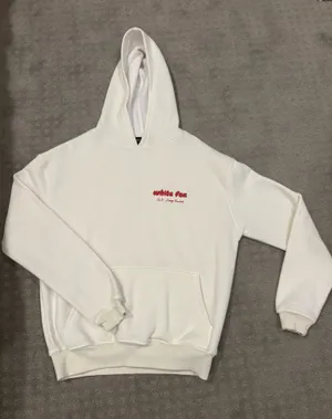 White Fox Era 8 Oversized Hoodie Cherry Cream thumbnail 1