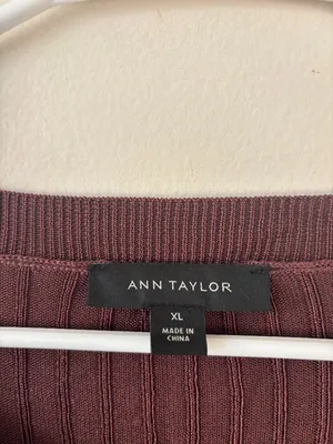 Ann Taylor Brown Button Down Cardigan - Size XL thumbnail 3